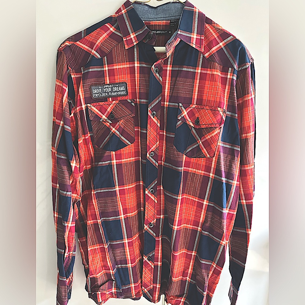 ProJekRaw plaid shirt-M